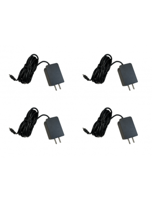 4-PACK AC/DC Adapter, Power Supply, 12V/1A
