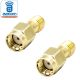 SMA Female Connector to  RP-SMA Male | 2 Pieces of Gold Plated Coaxial Coupling Nut Connectors
